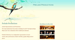 Desktop Screenshot of preludeproductions.com